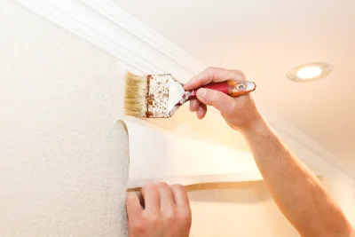 Pose de papier peint à Zoteux — revêtements muraux et toiles de verre